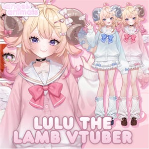 (kostenlos für eine begrenzte Zeit) Lulu das Lamm Engel Vtuber - Kundengerechtes Ganzkörper-Modell