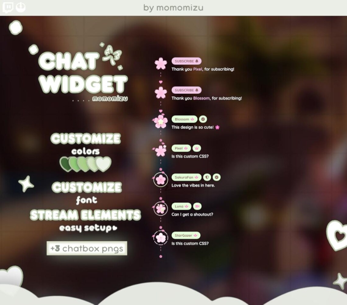 Matcha Overlay Rivals 3 Free Chatboxes) Matcha Pink Theme Chat Widget | Matcha Chat Overlay ...