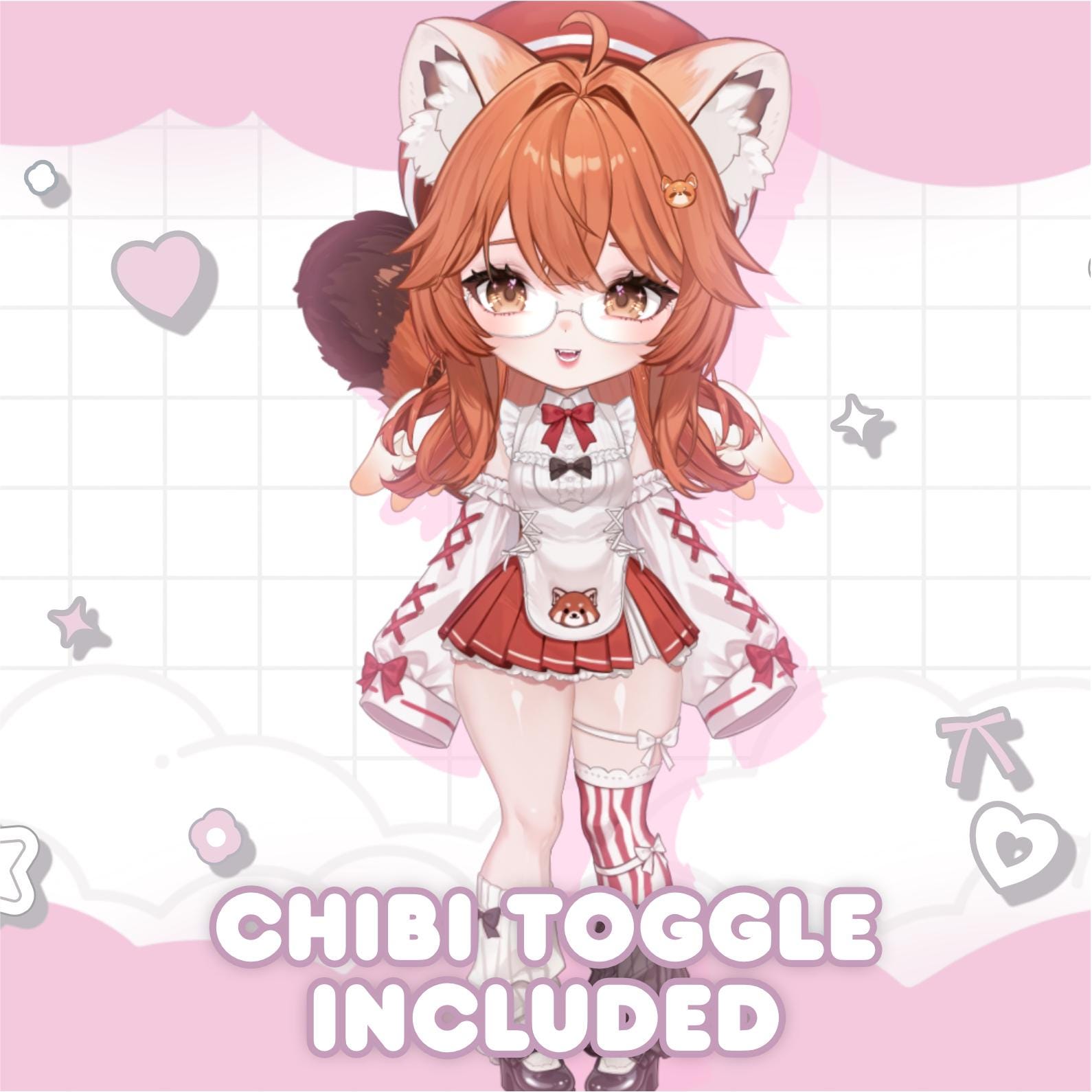 Free for a Limited Time!) Amber the Red Panda Angel Vtuber ...