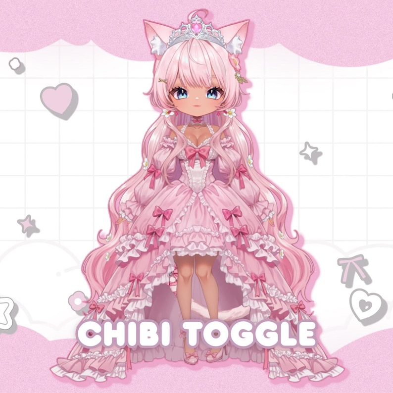 Nana the Princess Vtuber - Full Model – Customizable Full Body Vtuber ...