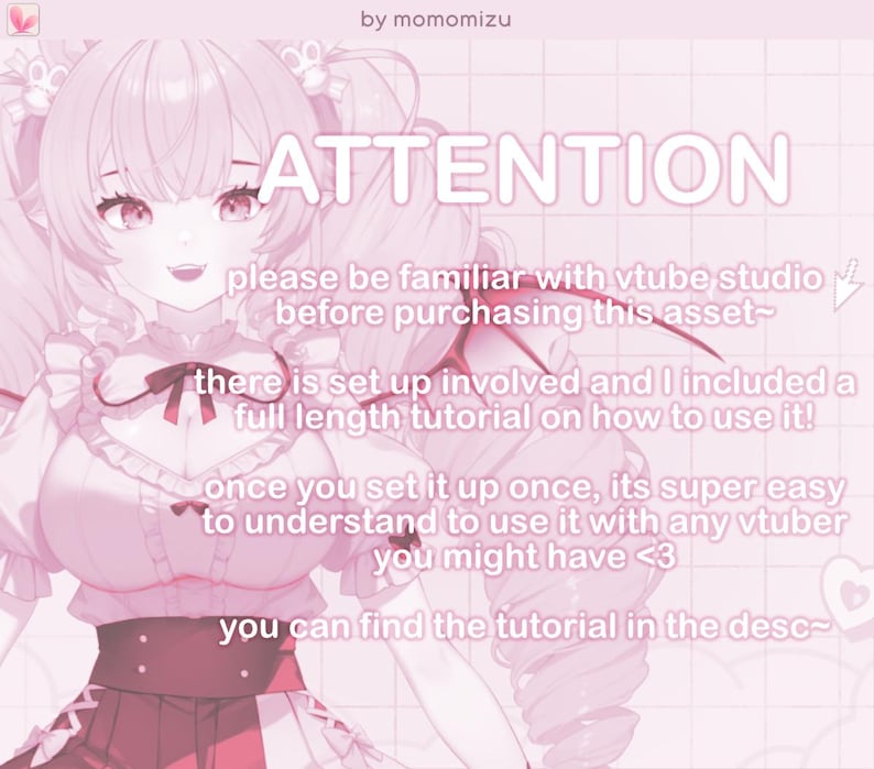 Customizeable Pink Long Curly Sakura Hair for Vtube Studio ! Physics