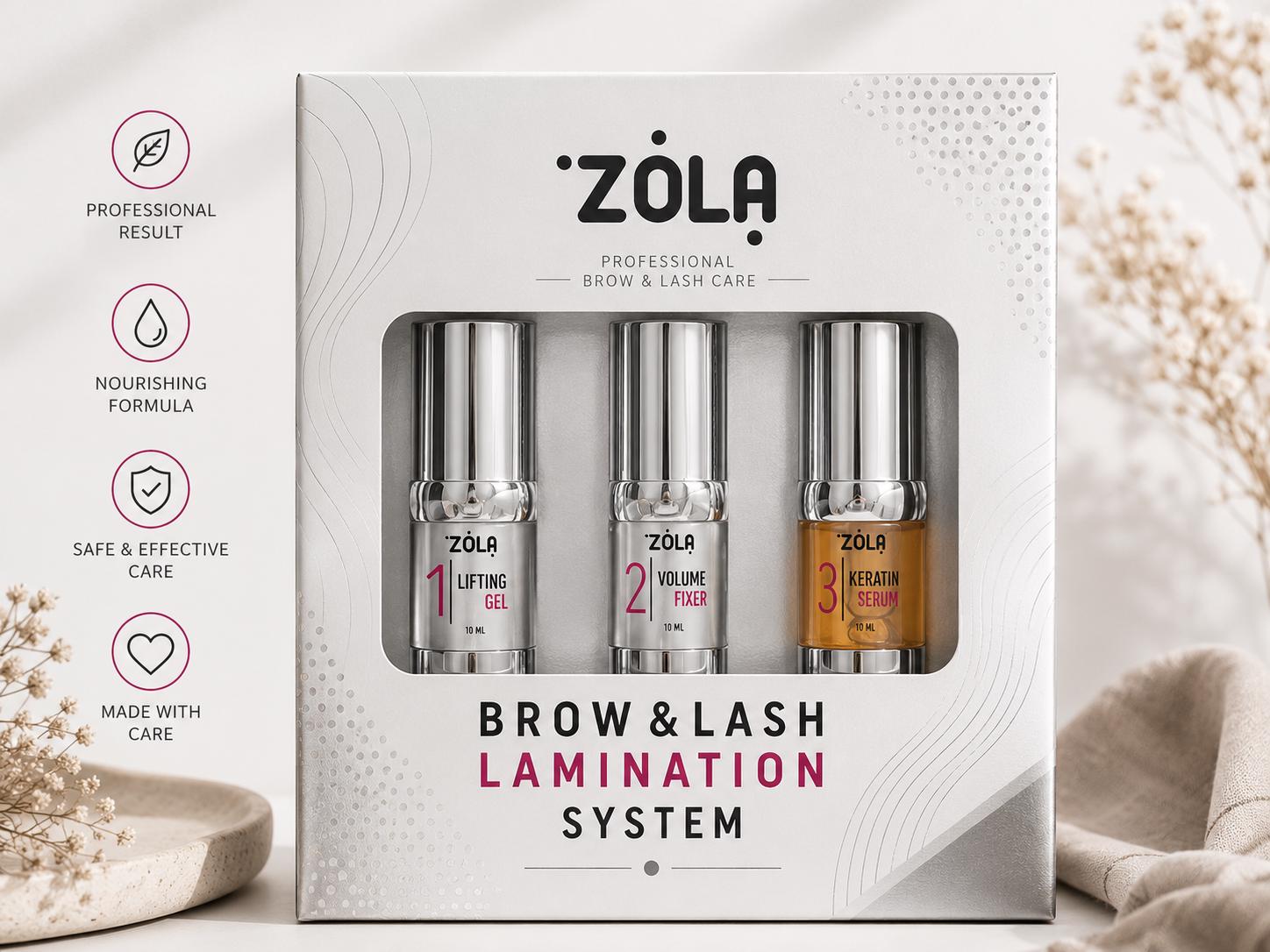 ZOLA Brow & Lash Lamination System Set