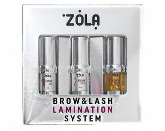 Conjunto de sistema de laminação de sobrancelhas e cílios ZOLA