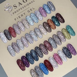 Saga Fiery Gel Light-colored gel polish 9 ml