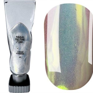 Płynny proszek jednorożec opal syrena aurora proszek zdobienie paznokci manicure Paznokcie Nocy