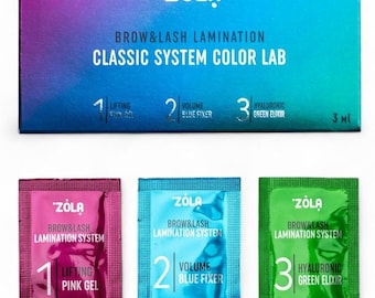 ZOLA Color Lab Set for lamination in sachet (3 x 1 ml)