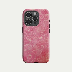 Starry sky phone case with beautiful night sky and celestial stars for iPhone 16, 15, 14, 13, 12, 11 and Samsung Galaxy S25, S24, S23, S22