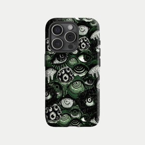 Horror Eyes Phone Case- Horror Grunge Art Phone Case, Compatible with iPhone 17 16, 15, 14, 13, 12, 11 and Samsung Galaxy S25, S24, S23, S22