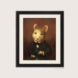 Victorian Cat Portrait Print From Original Hand Painted Artwork ...