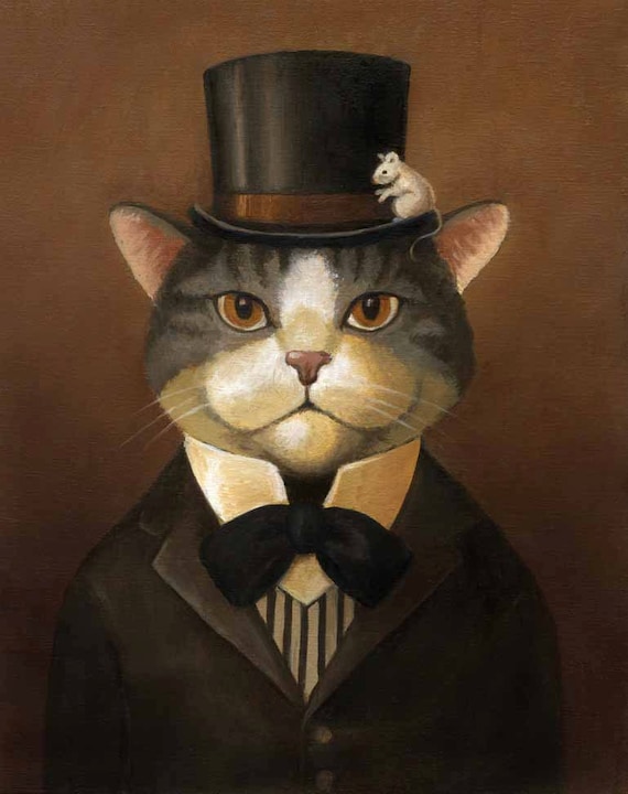 victorian cats in clothes