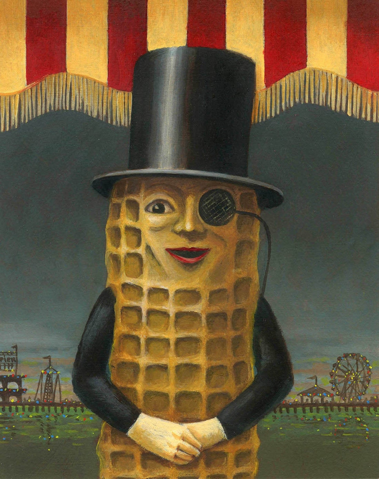 Mr. Peanut Print Vintage Mr Peanut Art Vintage Atlantic Etsy