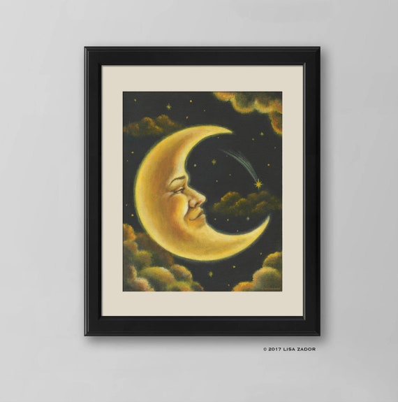 Lightning moon&star 絵画原画