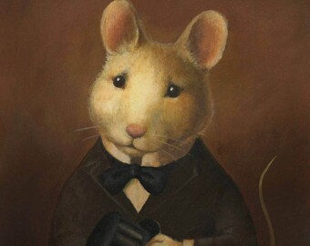 Mouse Print, Victorian,  Mouse Art,  Animal Portrait, Animal Lover, Mouse Lover, Vintage