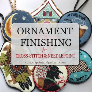 Needlepoint Finishing Service by Hand - Cross-Stitch Finishing - Ornament Finishing - Fast Processing