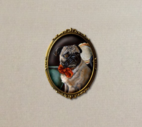 Pug brooch discount