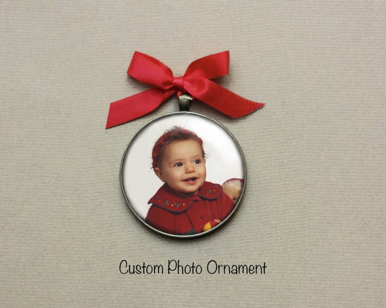 Custom Photo Ornament, Baby, Personalized Keepsake Family, Christmas, Memorial, Stocking Stuffer, Anniversary, image 1
