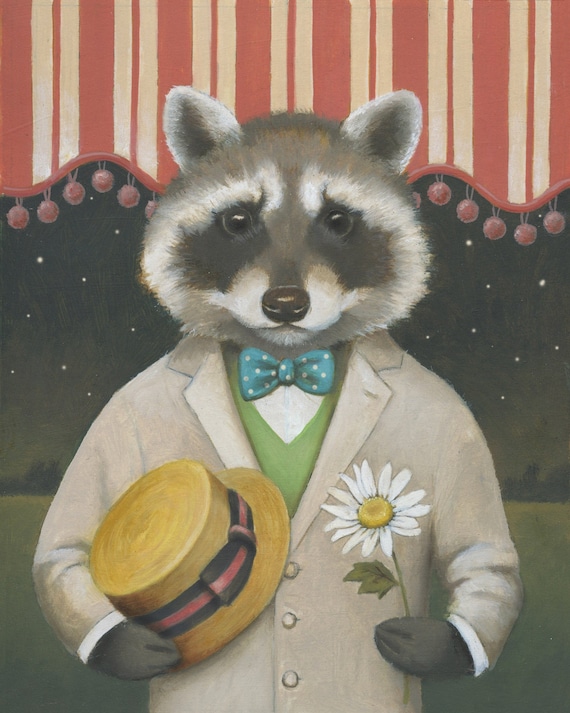 昭和レトロ ファースト アライグマ帽子