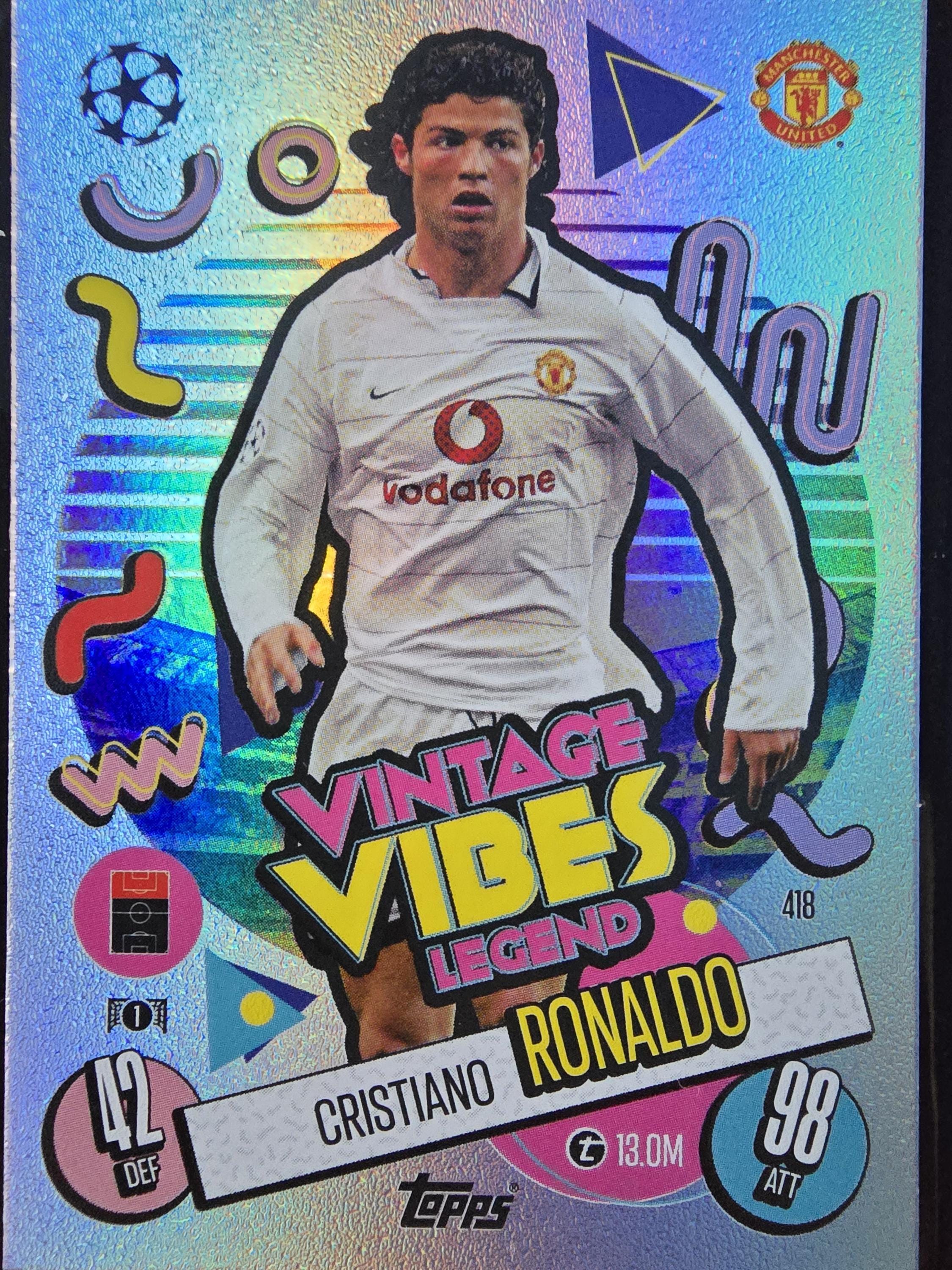 Cristiano Ronaldo Vintage Vibes Legend Topps Match Attax 2024-2025