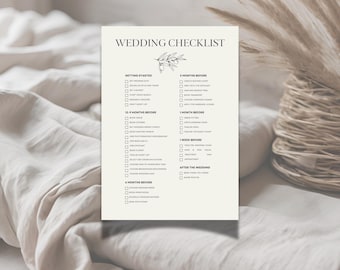 Wedding Planner Checklist: 12-Month Timeline (Printable PDF)