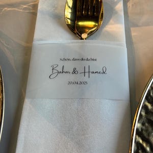 Personalized napkins