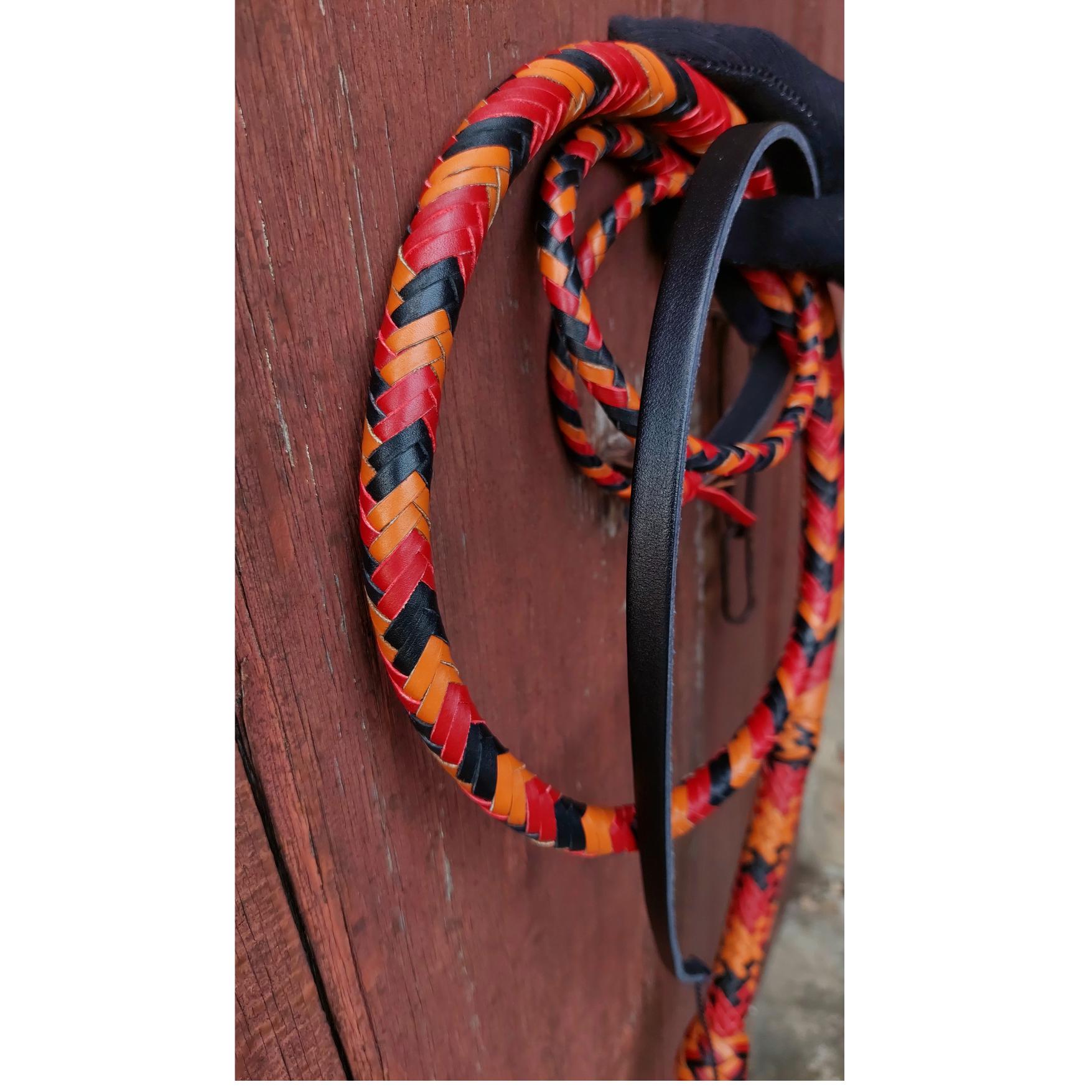 ハンドメイドのブルウィップ牛革 4フィート～10フィート インディ