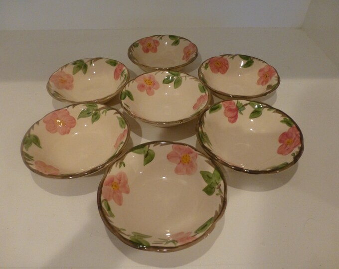 Vintage Franciscan Desert Rose Bowls Seven Etsy