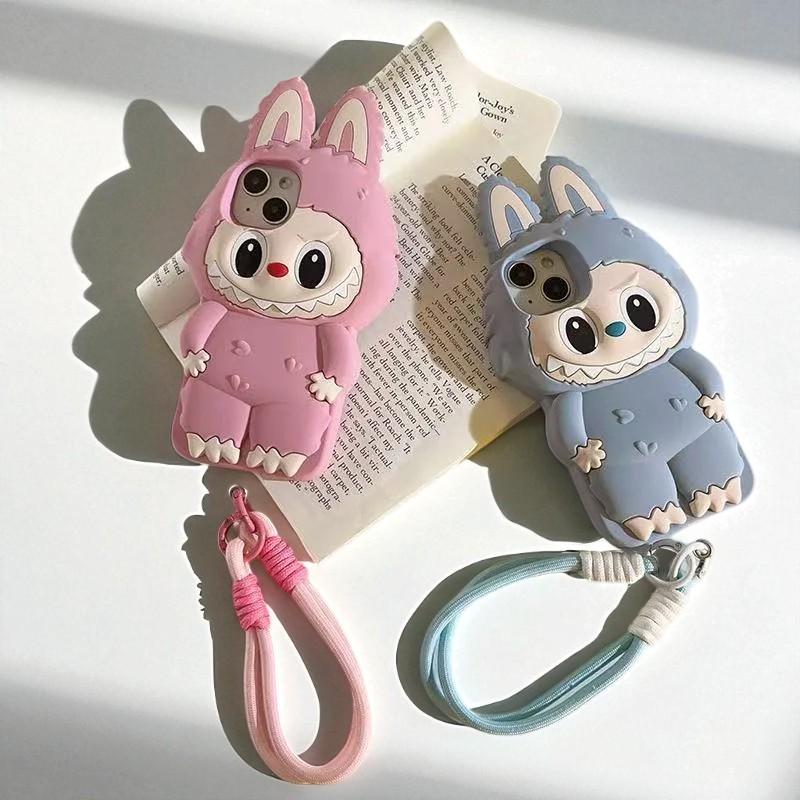 【POPLAND限定】ラブブ フォンチャーム スマホショルダーストラップ Labubu phone strap - Etsy 日本 【POPLAND限定】ラブブ フォン