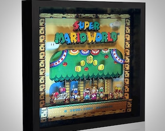 Retrogame Shadowbox Frame Super Mario World