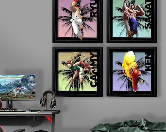 Street Fighter 4 Pieces Digital Art Frame