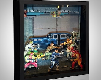 Retrogame Shadowbox Frame The Punisher