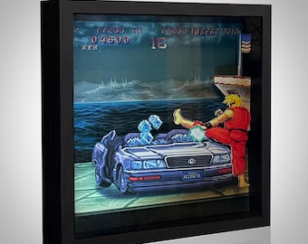 Retrogame Shadowbox Frame Street Fighter 2