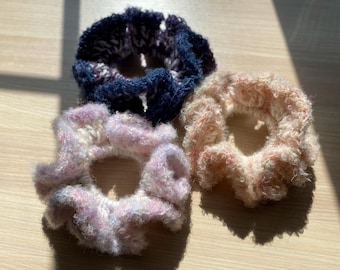 Coletero de algodón de azúcar / Accesorios para el cabello hechos a mano con ganchillo
