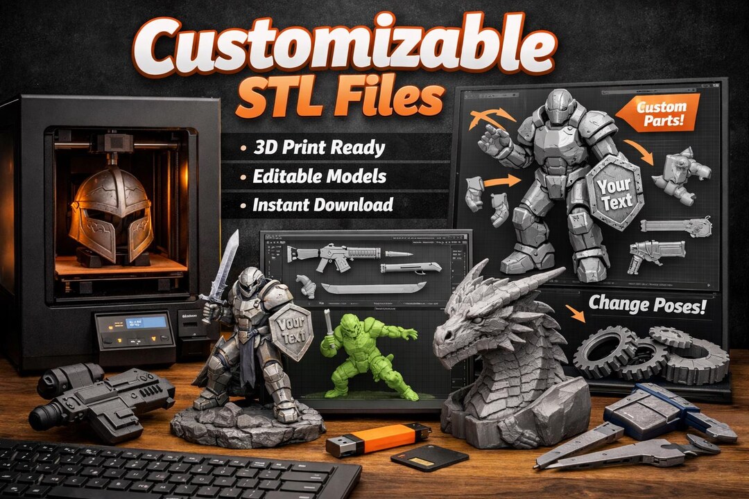 Stl File Only Customized STL File - Etsy