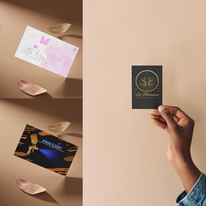 Conception et impression de cartes de visite de qualité