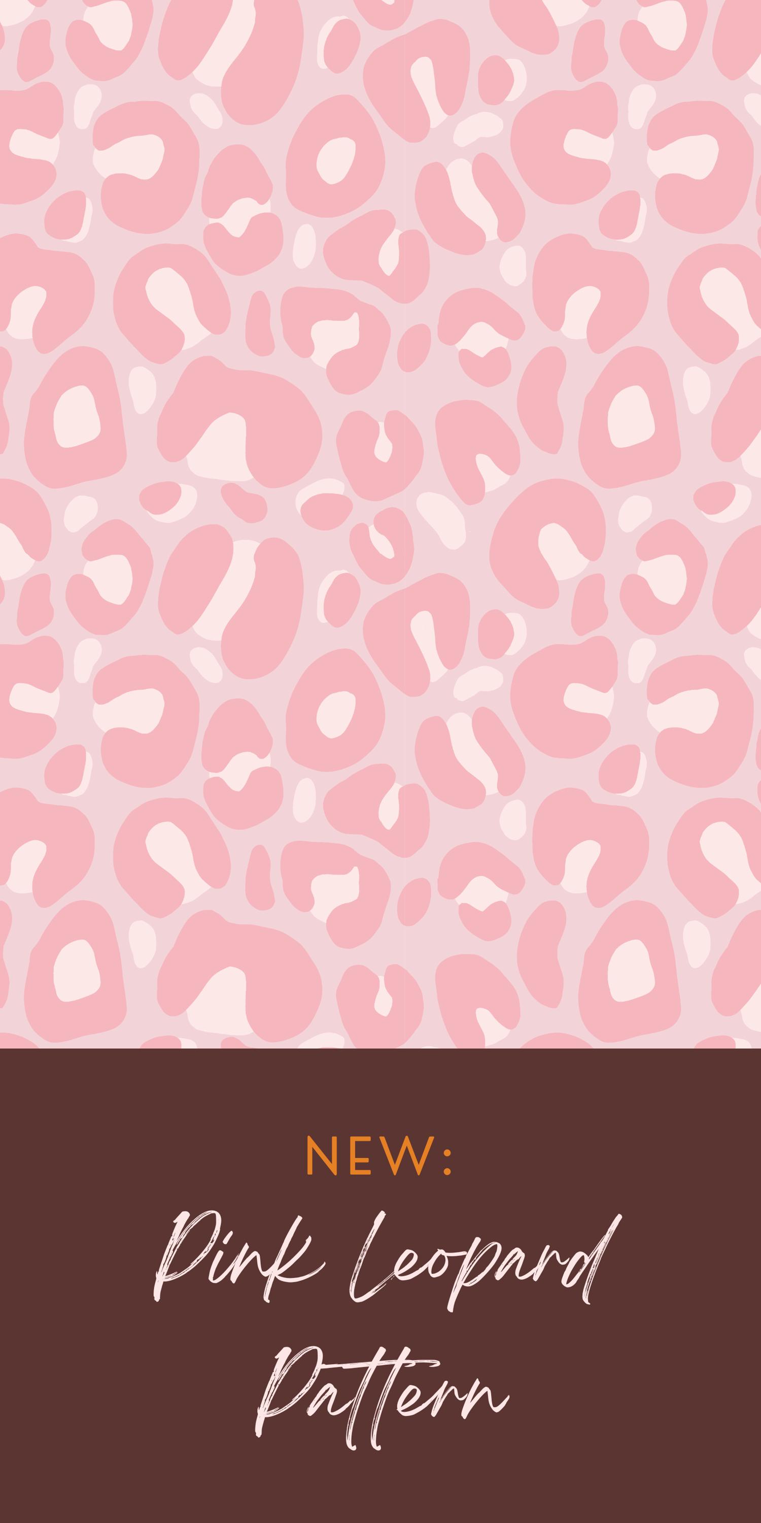 Pink Leopard Pattern Wallpaper