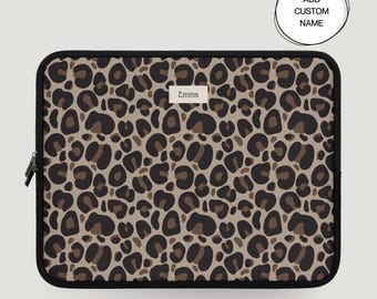 Tierdruck-Muster-Laptoptasche MacBook-Hüllen-Abdeckung für iPad-Hüllen-Design Benutzerdefinierter Name Personalisierte Laptophülle Monogramm-Laptophülle