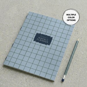 Personalized Student Planner Weekly Notebook College Essentials High School Graduation Gift for Her Custom Study Journal End of Year Present
