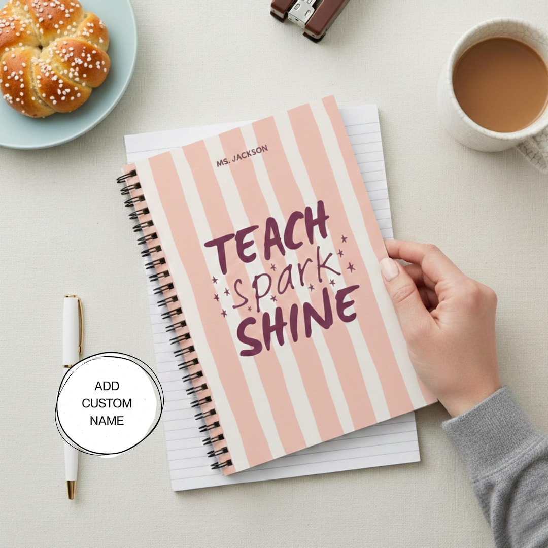End of Year Gift for Teacher Gift Appreciation Gift Notebook Spiral ...