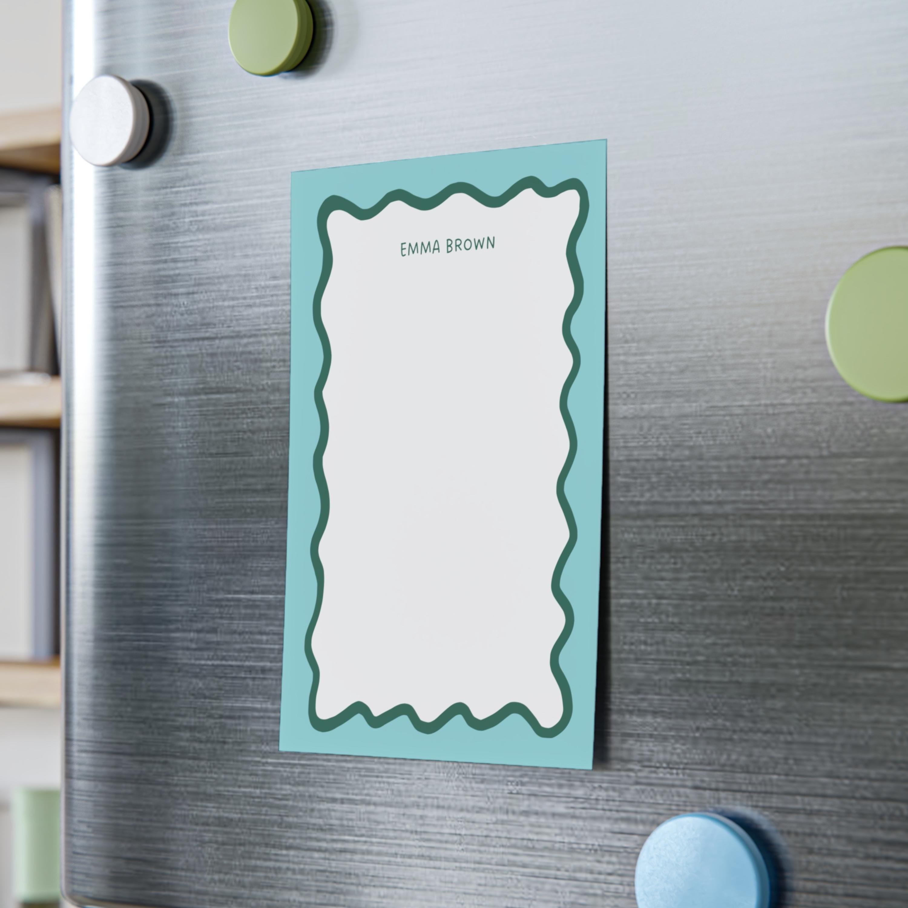 Notepad Sticky Note Frame Image Wavy Frame Notepad Post-it® Note Pad Personalized Stationary Monogramed ...