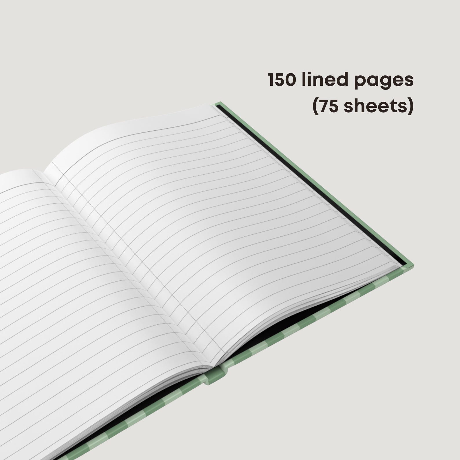 Personalized Hardcover Notebook Green Journal Cover Custom Name ...