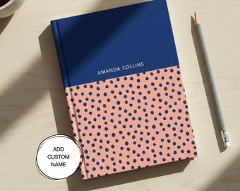 Naam notitieboek Cadeau voor collega Cadeau-ideeën Vrouwen Dagelijks Planner Cadeau Notitieboek Groene dagboekomslag Aangepast dagboek Gepersonaliseerde notitieboek Chic