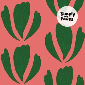 Modern roze en groen naadloos patroon | Digitale achtergrond met zachte bloei | Stofontwerp voor commercieel gebruik | Botanische wandbekleding