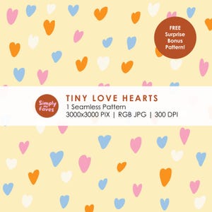 Colorful Hearts Print On Demand Ornament Image Pattern Seamless PNG Seamless Pattern Heart Seamless Pattern Design Decor Nursery Wallpaper
