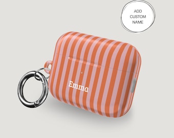 Striped Earpod Case Gen 2 Earbuds Case Customized Gift For Sister In Law Gift For Teenage Girl Accessories For Phone Accessories Teen Gift