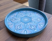 Hand Painted Mandala Dish: Unique Dot Art Tray