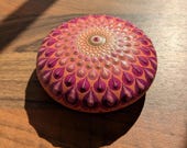 Hand Painted Mandala Stone: Dot Art Decorative Pebble