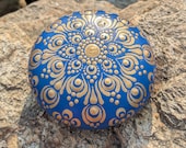 Hand Painted Mandala Stone: Dot Art Decorative Pebble