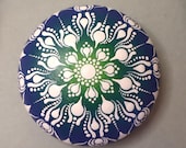Hand Painted Mandala Stone: Dot Art Decorative Pebble