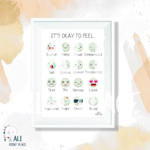 Emotionen Poster,Kinderzimmer Dekor,DRUCKBARE Wand Kunst,Homeschool,Gefühle Poster,Kinderzimmer Dekor,Lernposter,Montessori,DIGITALER DOWNLOAD