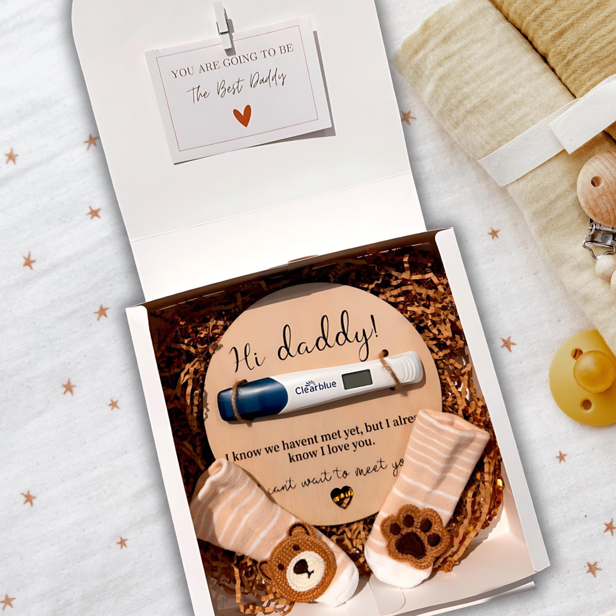 Schwangerschaftsankündigung Für Papa – Rubbelkarte „Congrats You're Going To Be A Daddy“ Als Lustige Überraschung, Inkl. Umschlag